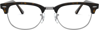 Ray-Ban RX5154 2012 Clubmaster Eyeglasses 49mm Dark Havana / Clear Demo Lens