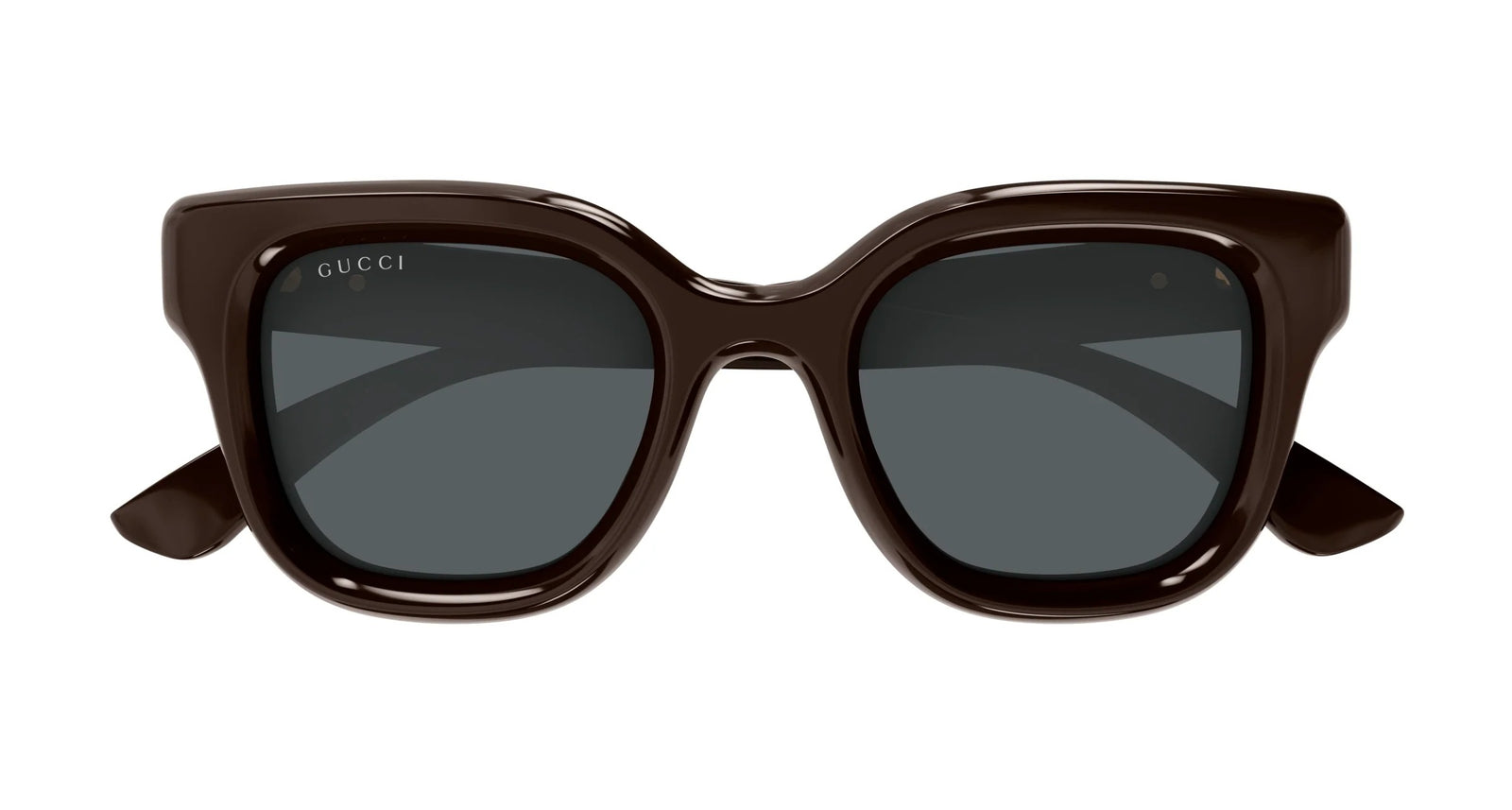 Gucci Sunglasses GG1828S 004 49mm Shiny Solid Brown / Grey Lens
