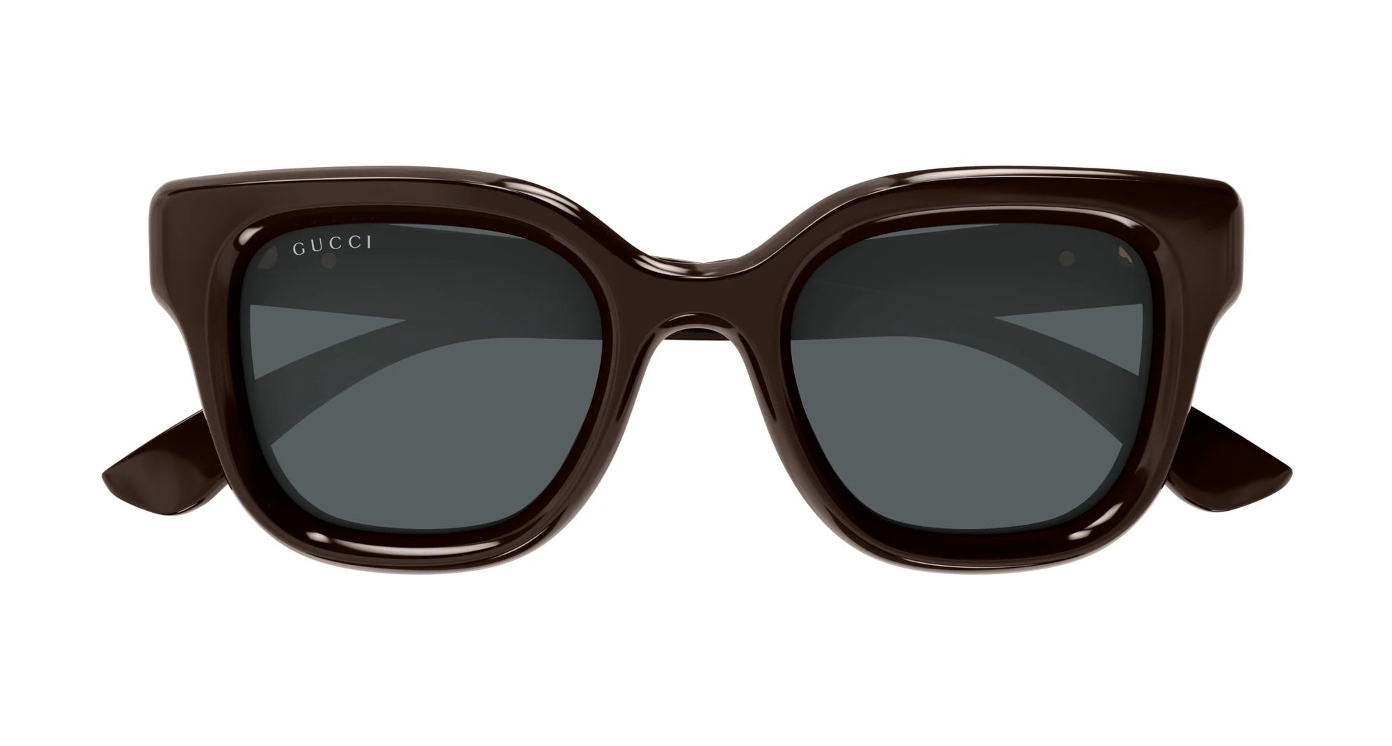 Gucci Sunglasses GG1828S 004 49mm Shiny Solid Brown / Grey Lens