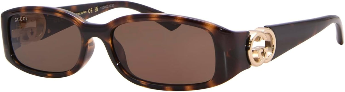 Gucci Sunglasses GG1661S 002 54mm Havana / Brown Lens