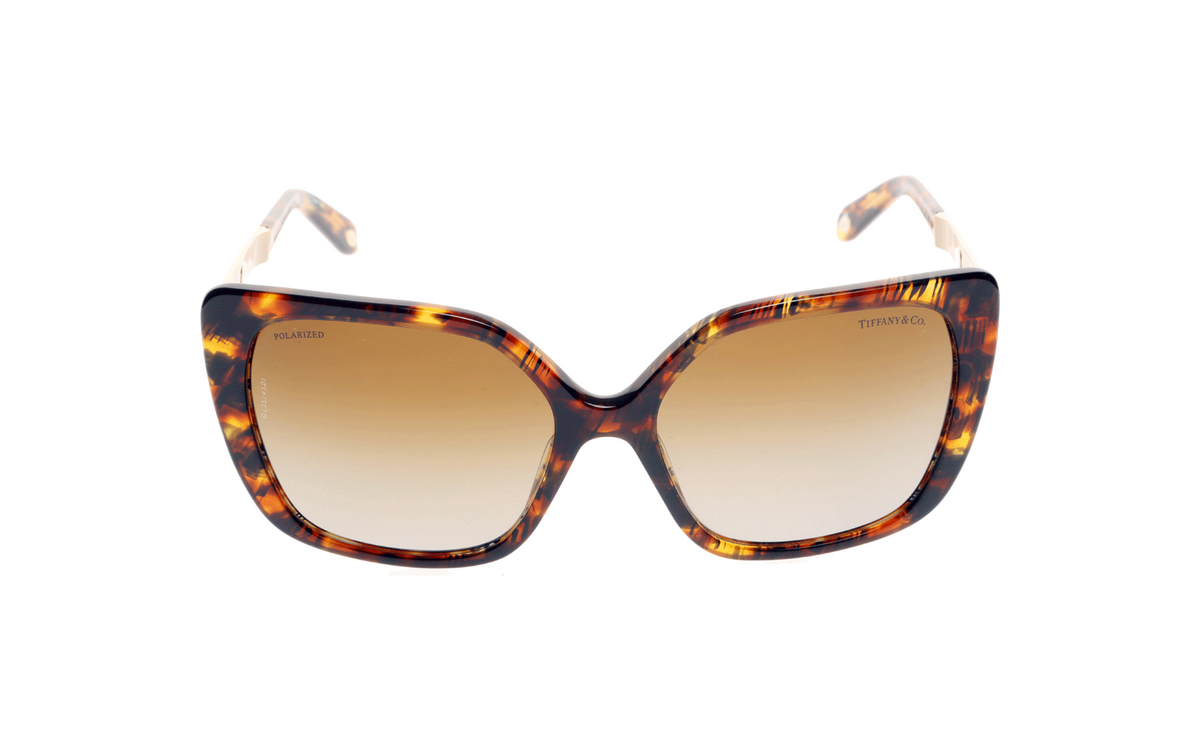 Tiffany &amp; Co Sunglasses TF4074B 8114/T5 56mm Brown Havana / Brown Polarized Lens