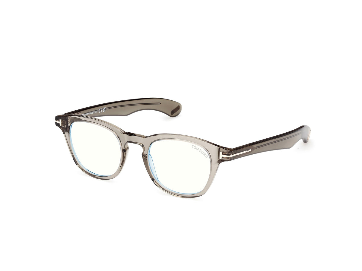 Tom Ford Eyeglasses FT5976-B 093 47mm Shiny Light Green / Blue filter Lens