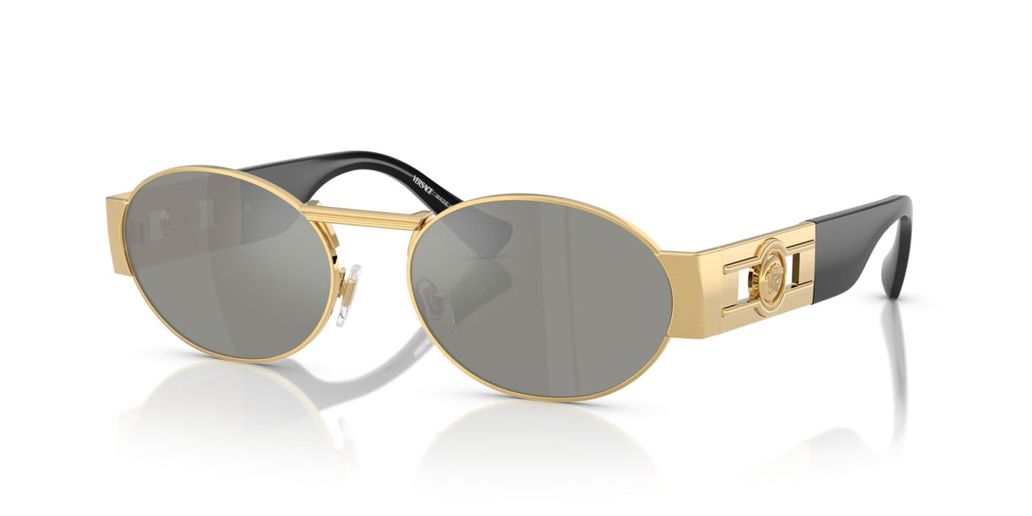 Versace Sunglasses VE2264 100230 56mm Gold / Green Mirror Silver Lens