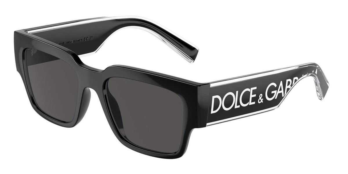 Dolce &amp; Gabbana Sunglasses DG6184 50187 52mm Black / Dark Grey Lens