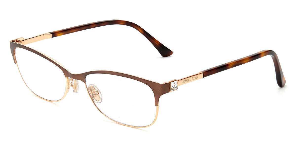 Jimmy Choo Eyeglasses JC275 FG400 52mm Brown Gold / Demo Lens