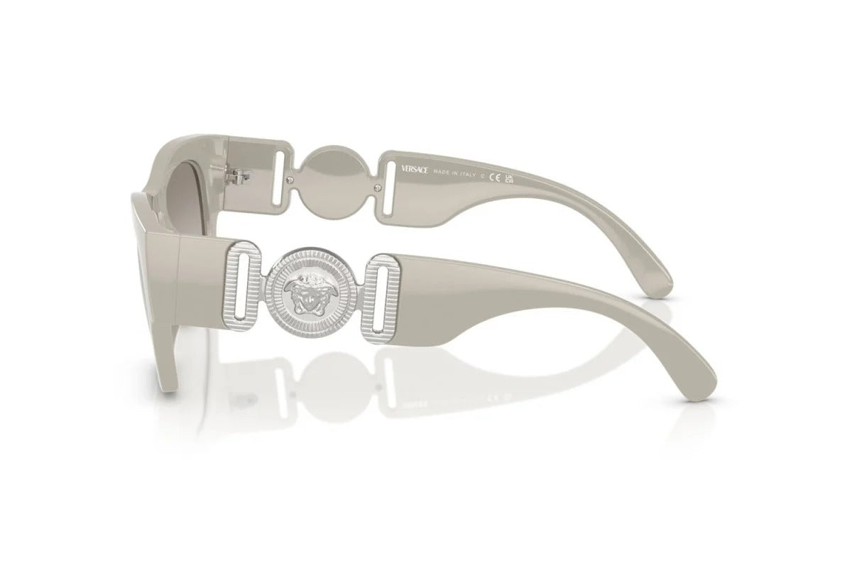Versace VE4479U 55016V Square Sunglasses 52mm Grey / Grey Mirror Gradient Lens