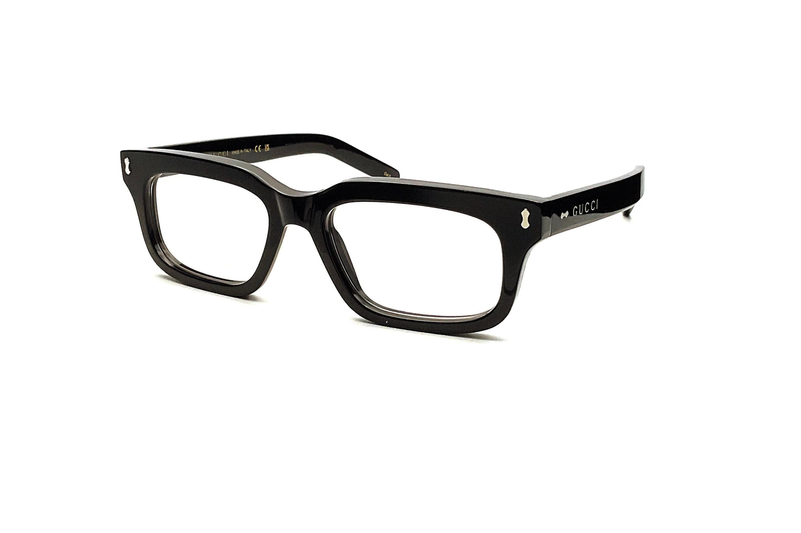 Gucci Sunglasses GG1711S 001 53mm Black / Clear with Grey Clip On Lens