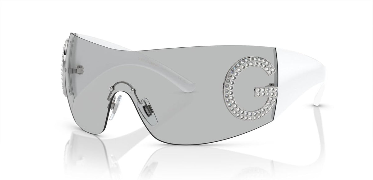 Dolce &amp; Gabbana Sunglasses DG2298B 0687 40mm Light Grey / Light Grey Lens