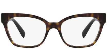 Versace VE3294 108 Eyeglasses 53mm Dark Havana / Clear Demo Lens