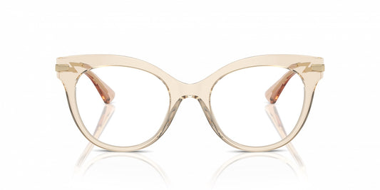 Dolce & Gabbana DG3392 3432 Eyeglasses 52mm Transparent Camel / Demo Lens