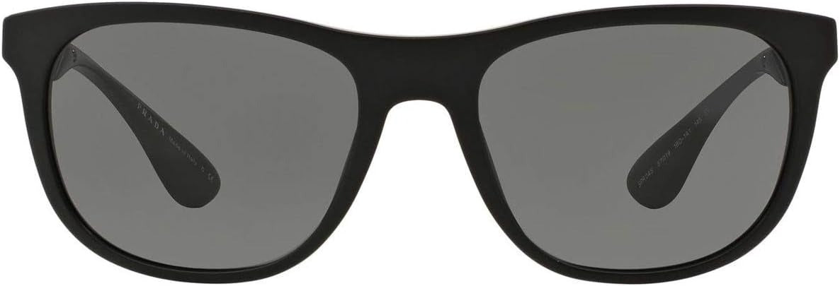 Prada Sunglasses PR04SS 1BO1A1 57mm Matte Black / Dark Grey Lens