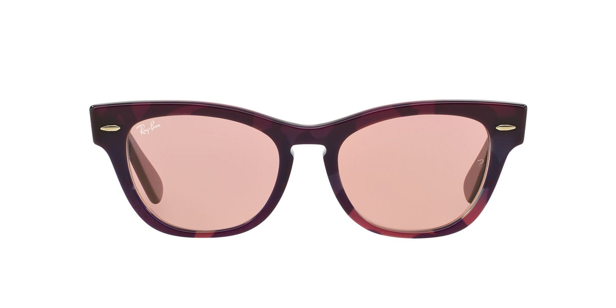Ray-Ban Laramie RB4169 10794B Sunglasses 53mm Violet Red / Red Lens