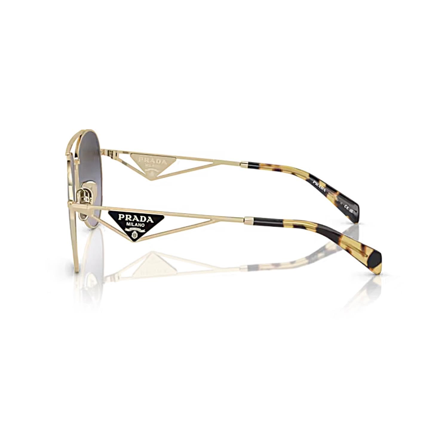 Prada Sunglasses PR73ZS ZVN5D1 61mm Pale Gold / Grey Gradient Lens