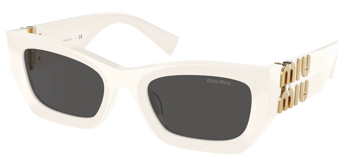 Miu Miu Sunglasses MU09WS 1425S0 53mm White / Dark Grey Lens