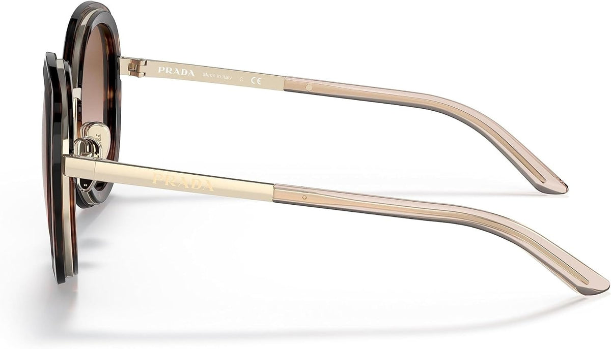 Prada PR54YS 04Y0A6 Sunglasses 54mm Caramel Tortoise / Brown Gradient Lens
