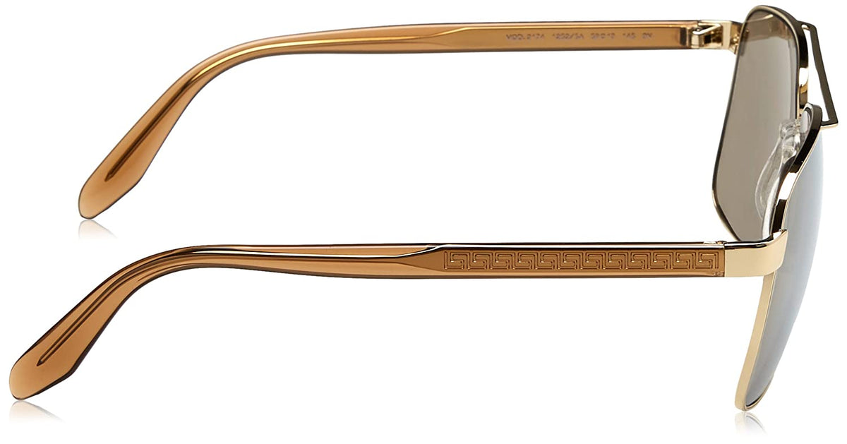 Versace VE 2174 1252/5A Sunglasses Pale Gold / Lt Brown Mirror Gold