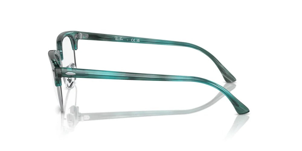 Ray-Ban RX5154 8377 Eyeglasses 53mm Striped Green / Clear Demo Lens