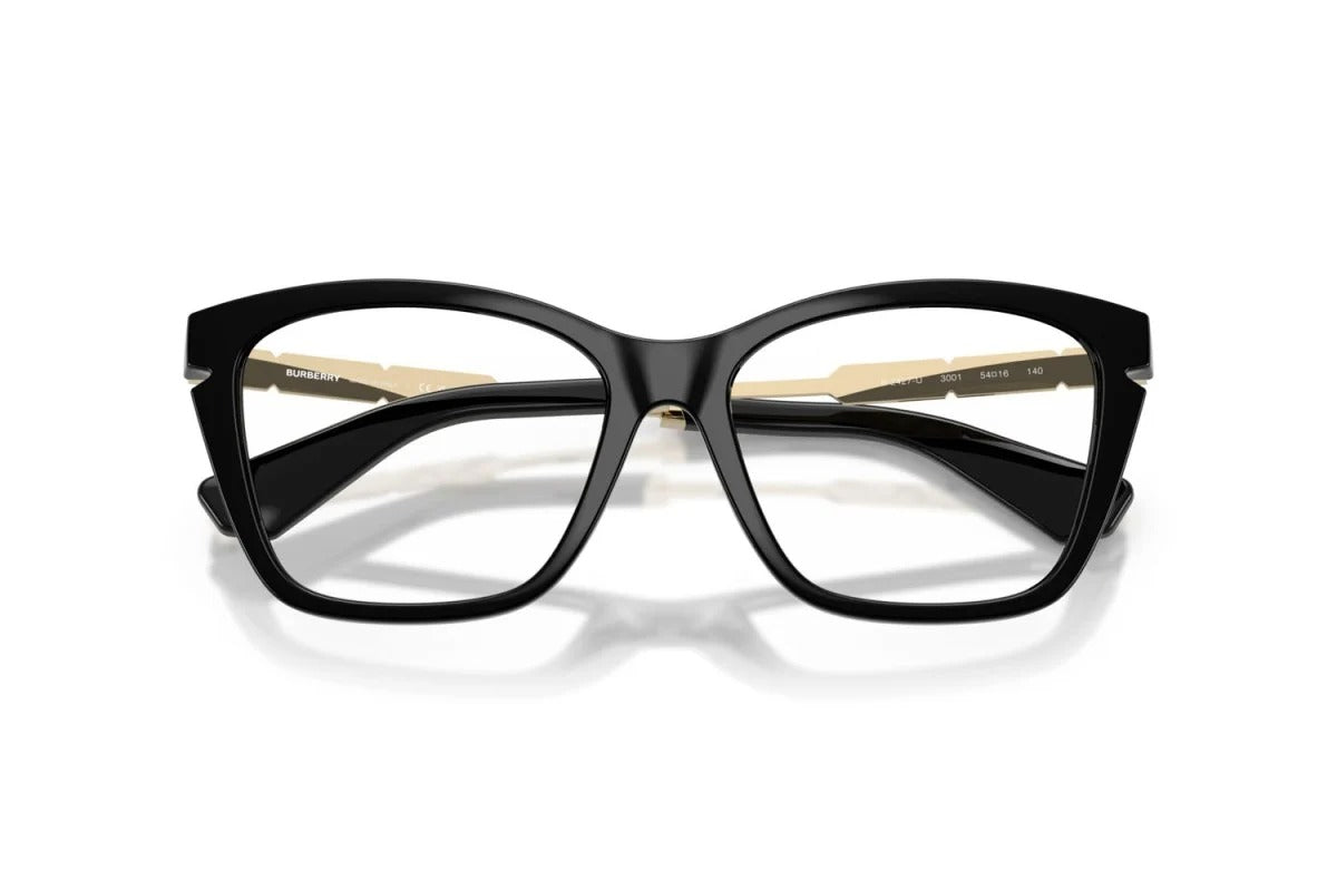 Burberry BE2427U 3001 Eyeglasses 54mm Black / Clear Demo Lens