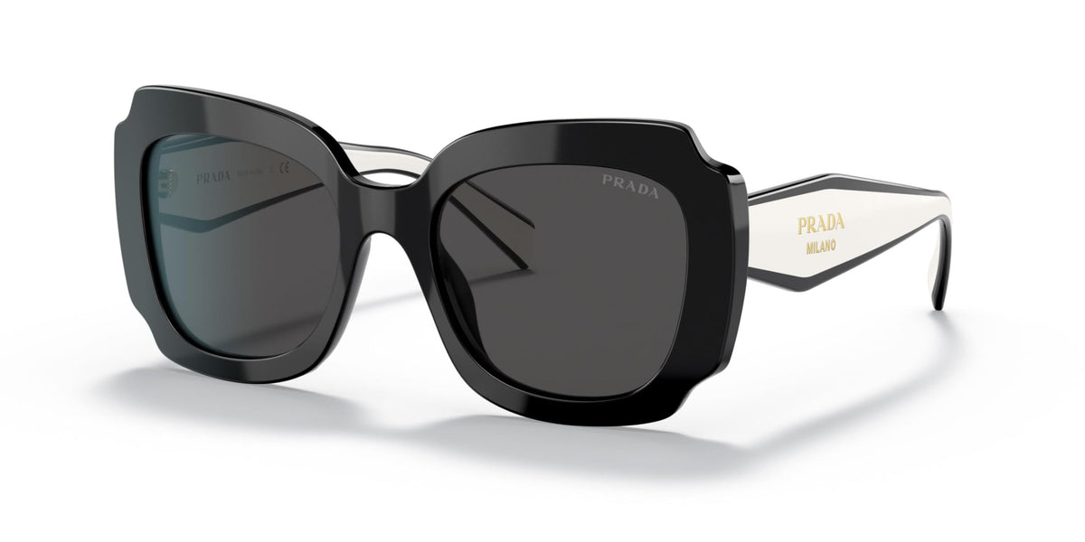 Prada Sunglasses PR16YS 09Q5S0 52mm Black / Dark Grey Lens