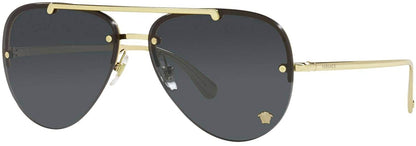Versace Sunglasses VE2231 100287 60mm Gold / Dark Grey Lens