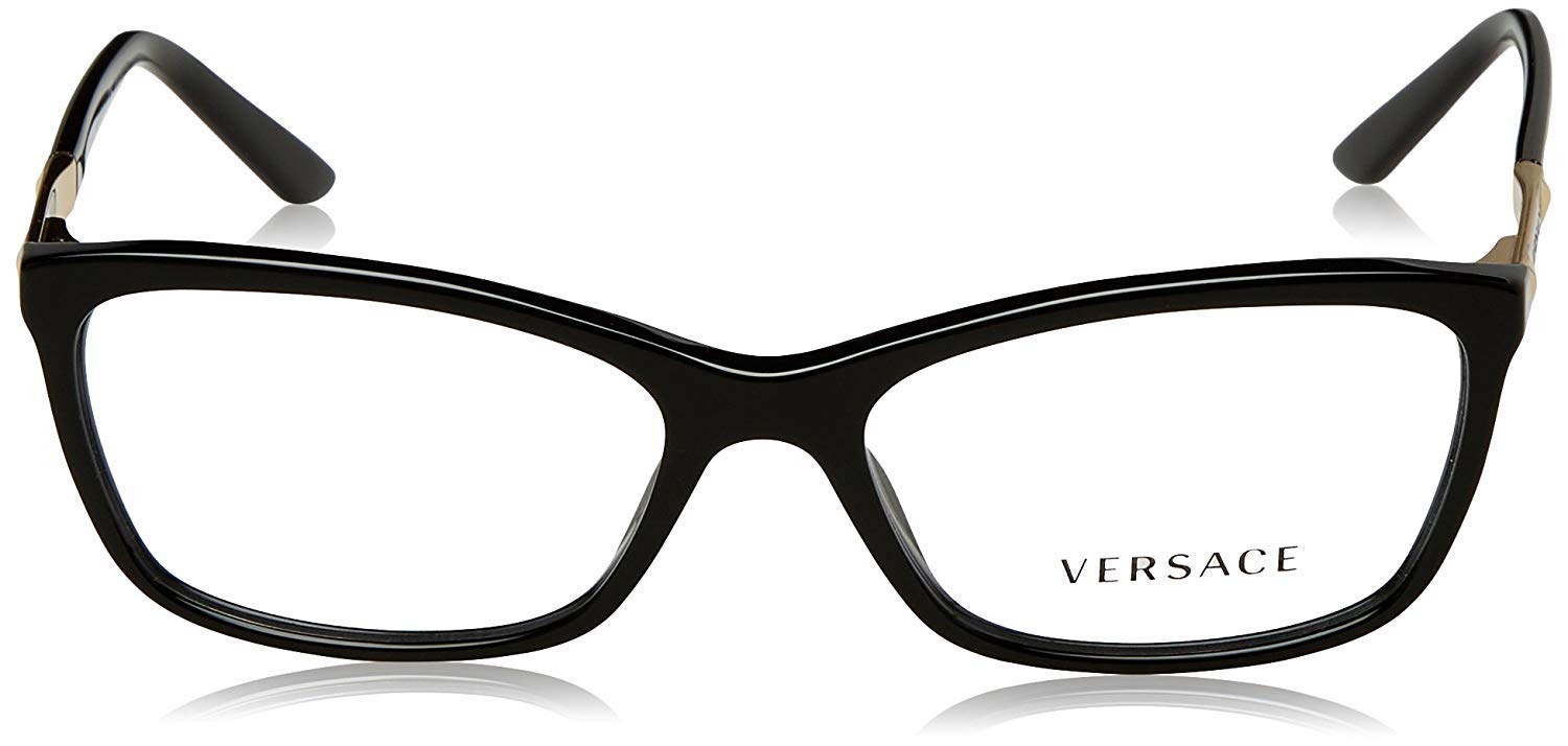 VERSACE VE3186 GB1 Eyeglasses 54mm Black / Demo Lens