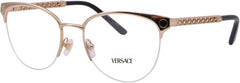 Versace VE1297 1002 Eyeglasses 53mm Gold / Clear Demo Lens