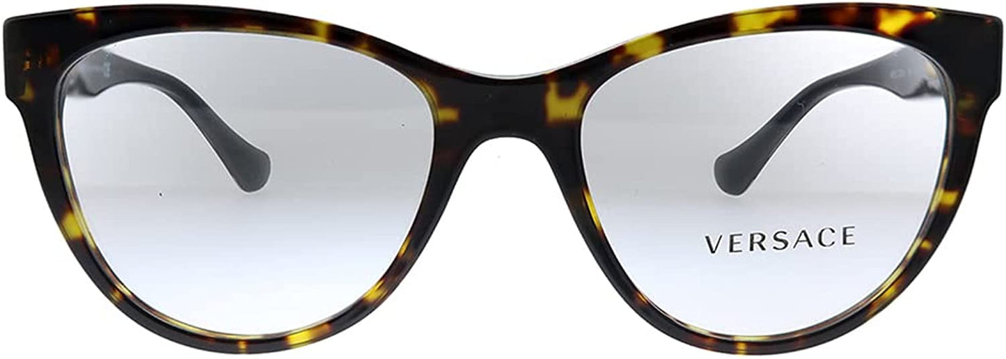 Versace Eyeglasses VE3304 108 51mm Havana / Demo Lens