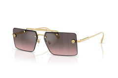Versace Sunglasses VE2245 100258 60mm Gold / Pink Gradient Grey Flash Silver