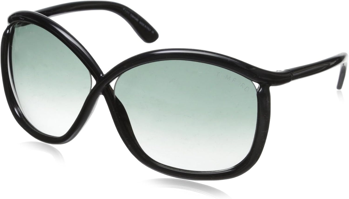 Tom Ford TF0201-CHARLIE 01B 64mm Sunglasses Black / Grey Gradient Lens