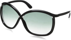Tom Ford TF0201-CHARLIE 01B 64mm Sunglasses Black / Grey Gradient Lens