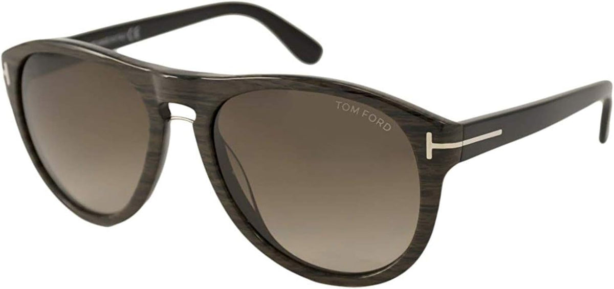 Tom Ford TF347-KURT 05K 56mm Sunglasses Black Brown Horn / Brown Gradient Lens