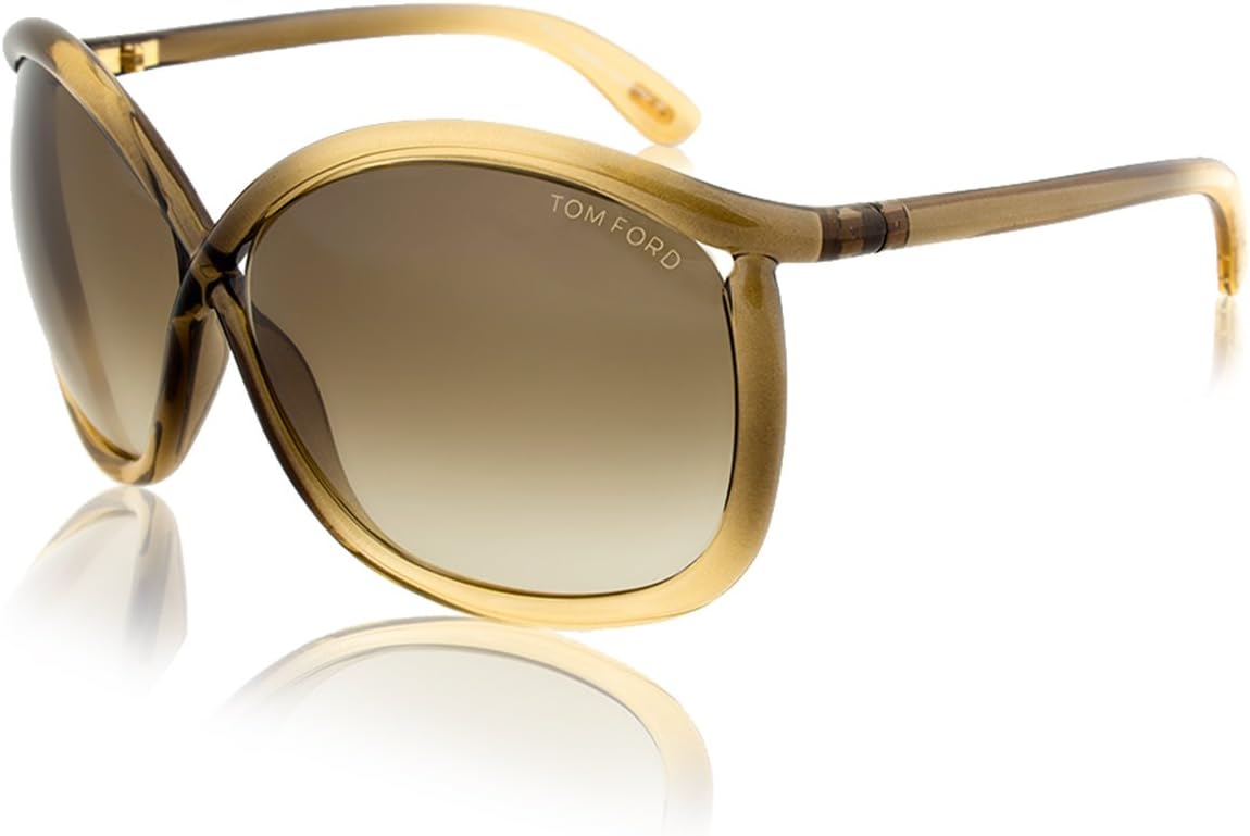 Tom Ford TF0201-CHARLIE 98P 64mm Sunglasses Light Beige / Brown Gradient Lens