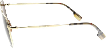 Burberry BE3107 110973 56mm Sunglasses Gold / Brown Solid Lens - image 3