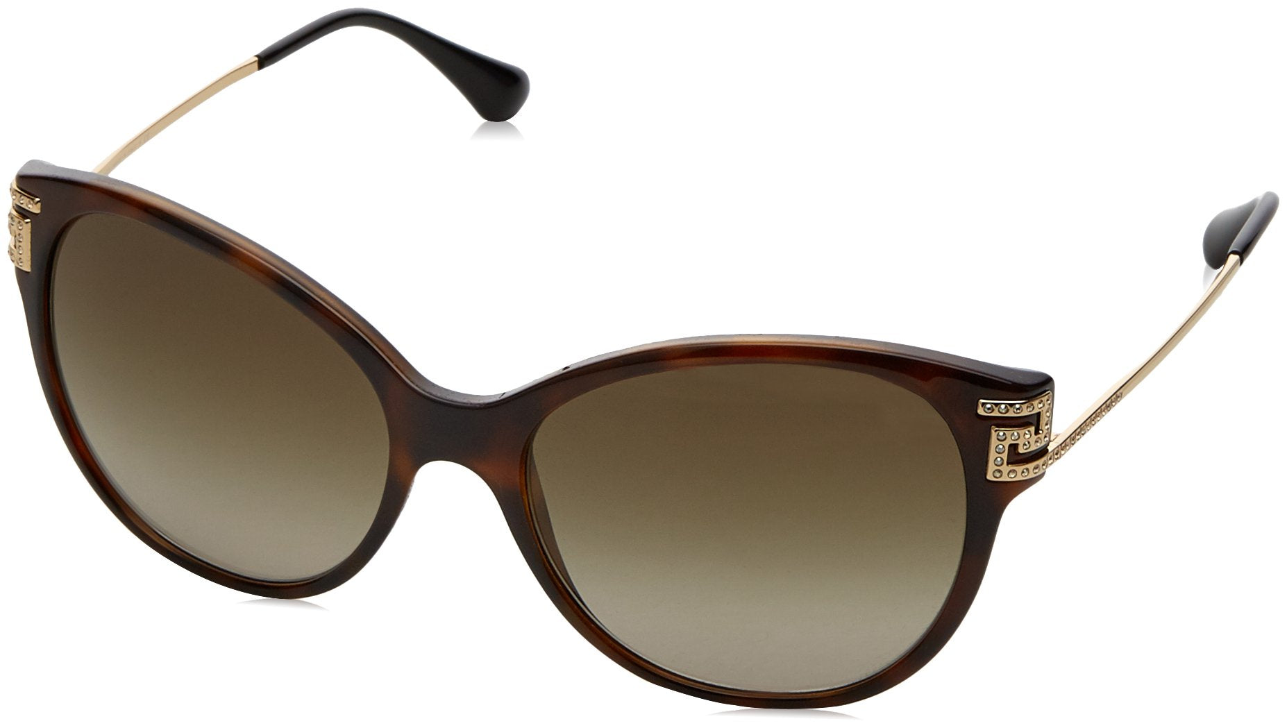 Versace VE 4316B 5148/13 Cat Eye Sunglasses Havana / Brown Gradient Lens