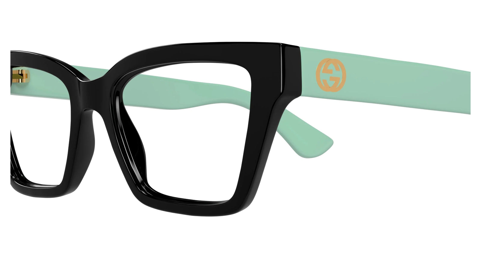 Gucci Eyeglasses GG1715O 004 53mm Black Green / Demo Lens