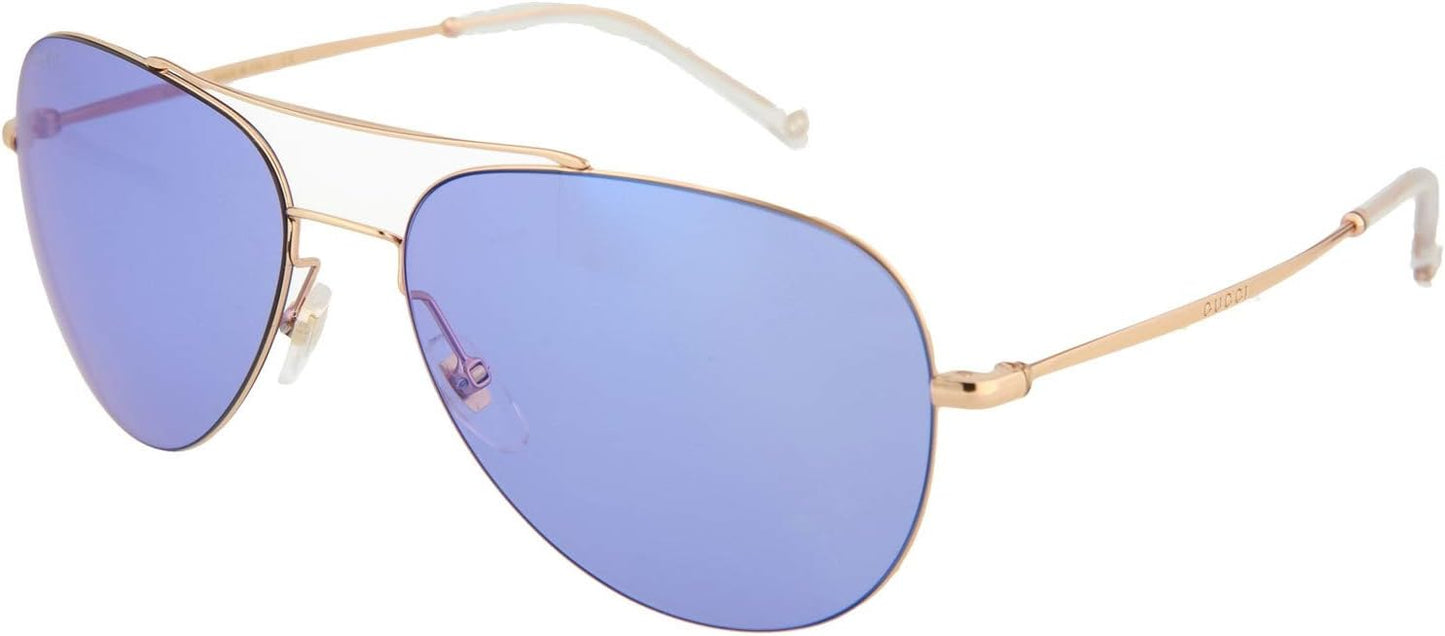 Gucci GG0500S 004 Sunglasses 59mm Gold / Violet Solid Lens