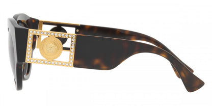 Versace Sunglasses VE4438BF 10887 52mm Dark Havana / Dark Grey Lens