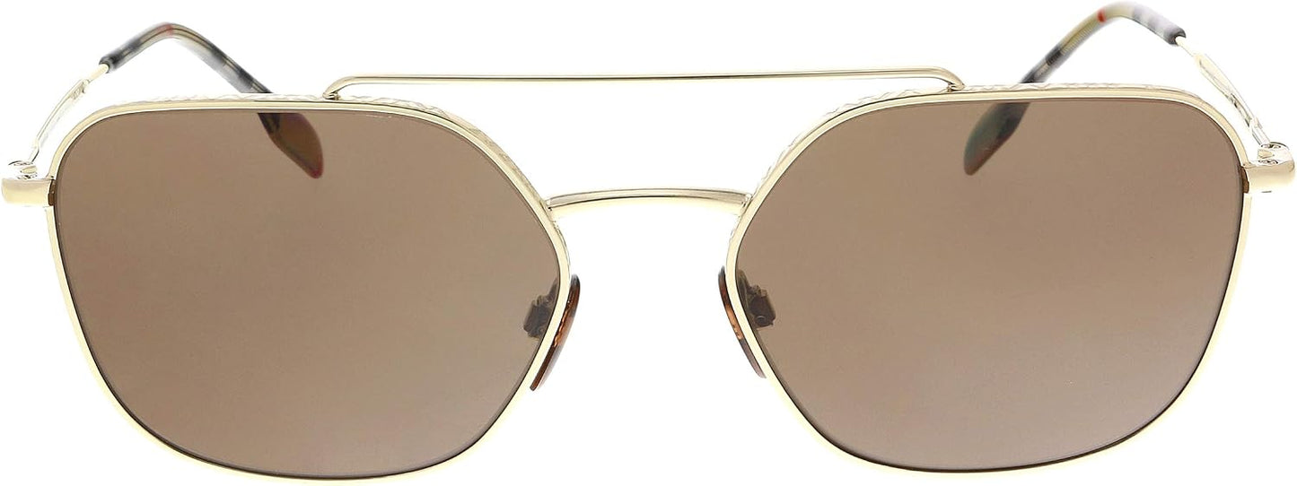 Burberry BE3107 110973 56mm Sunglasses Gold / Brown Solid Lens - image 2