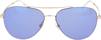Gucci GG0500S 004 Sunglasses 59mm Gold / Violet Solid Lens - image 2