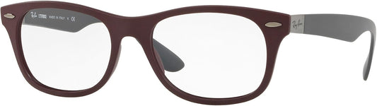 Ray-Ban RX7032 5771 52mm Eyeglasses Matte Plum Dark Grey / Clear Demo Lens