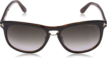 Tom Ford TF346-FRANKLIN 01V 55mm Sunglasses Black Brown / Gray Gradient Lens - image 2