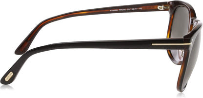 Tom Ford TF346-FRANKLIN 01V 55mm Sunglasses Black Brown / Gray Gradient Lens - image 3