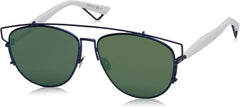 Dior TECHNOLOGIC TVCAF 57mm Sunglasses Blue-White / Green Solid Lens