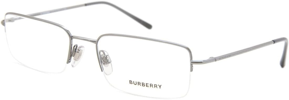 Burberry BE1068 1003 Eyeglasses 54mm Gunmetal / Clear Demo Lens