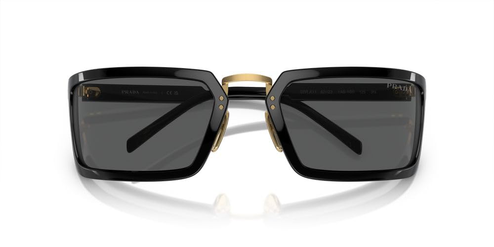 Prada Sunglasses PRA11S 1AB5S0 62mm Black / Dark Grey Lens