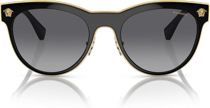 Versace VE2198 1002T3 Medusa Charm Sunglasses Black / Polarized Grey Gradient