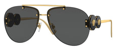 Versace Sunglasses VE2250 100287 63mm Gold / Dark Grey Lens