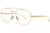 Fendi Eyeglasses FF0446 001 56mm Yellow Gold / Demo Lens