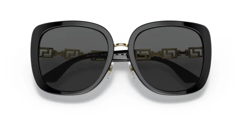 Versace VE4407D GB1/87 Sunglasses 56mm Black / Dark Grey Lens