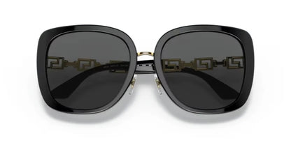Versace VE4407D GB1/87 Sunglasses 56mm Black / Dark Grey Lens
